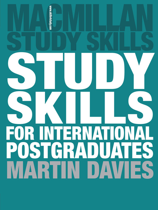 Cover image for Study Skills for International Postgraduates